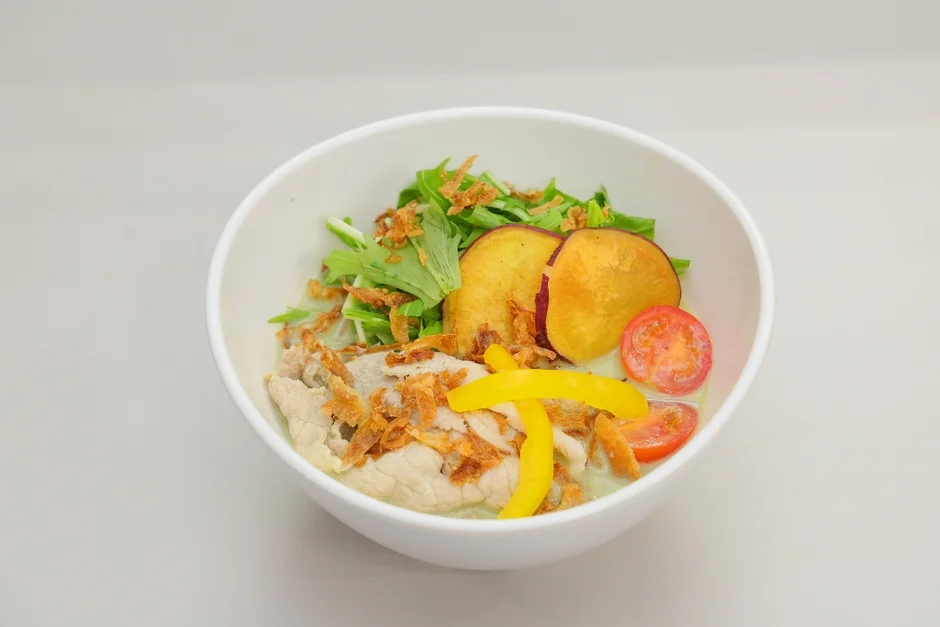 抹茶と柚子胡椒の九州野菜ちゃんぽん