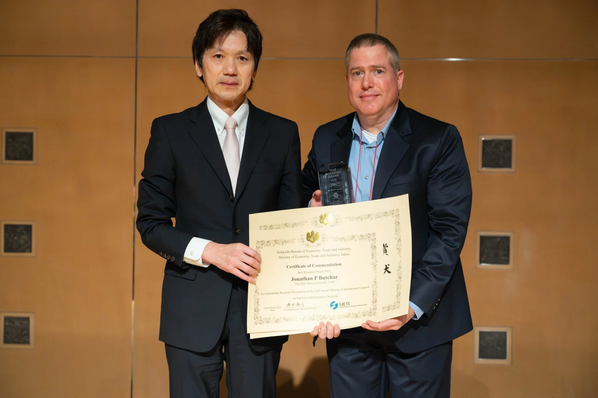 Best Research Awardの授賞式