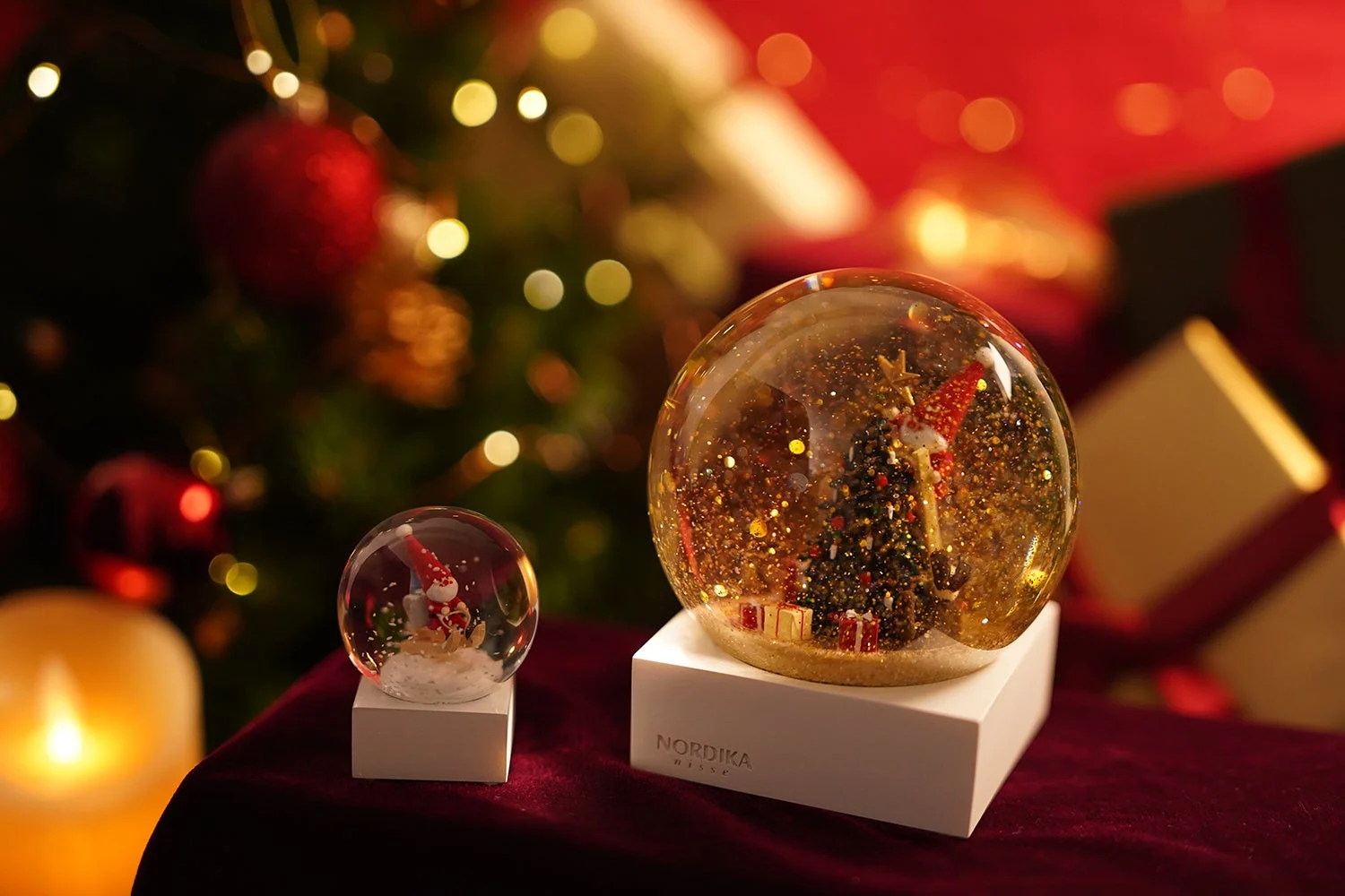 様々なスノードームの様子