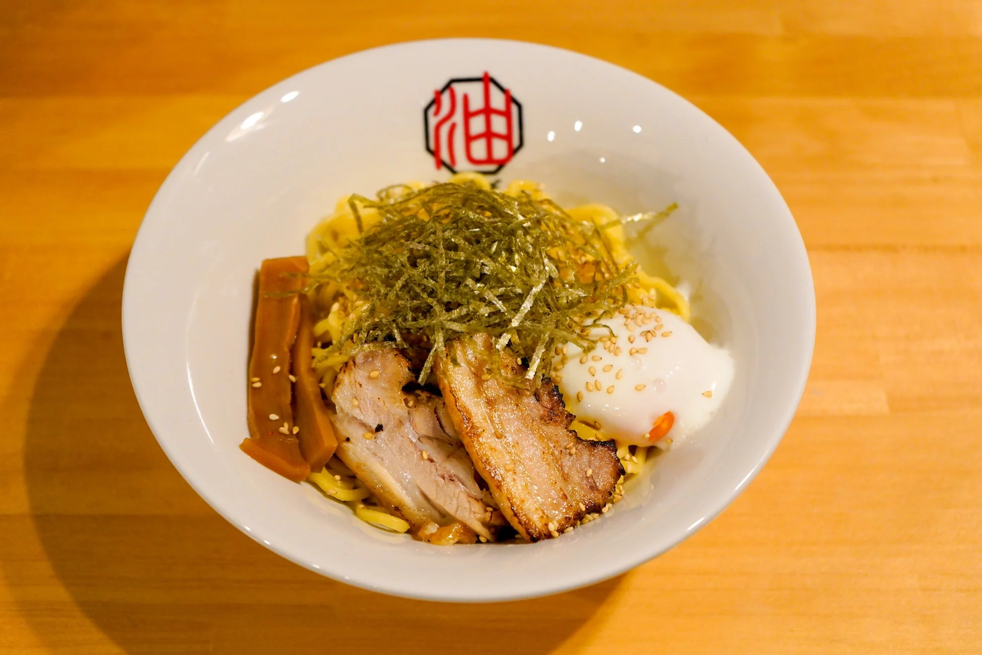 油そばのクローズアップ