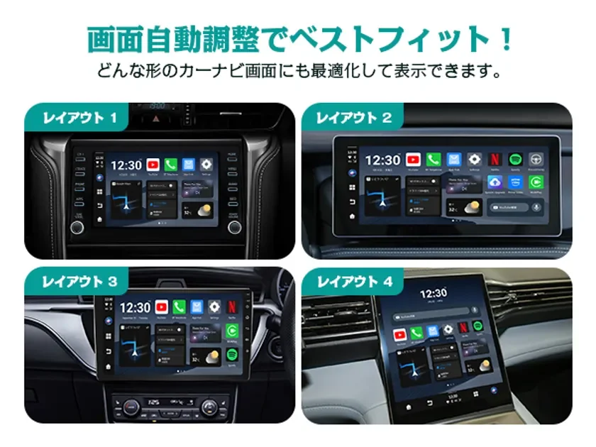 画面自動調整でベストフィット！