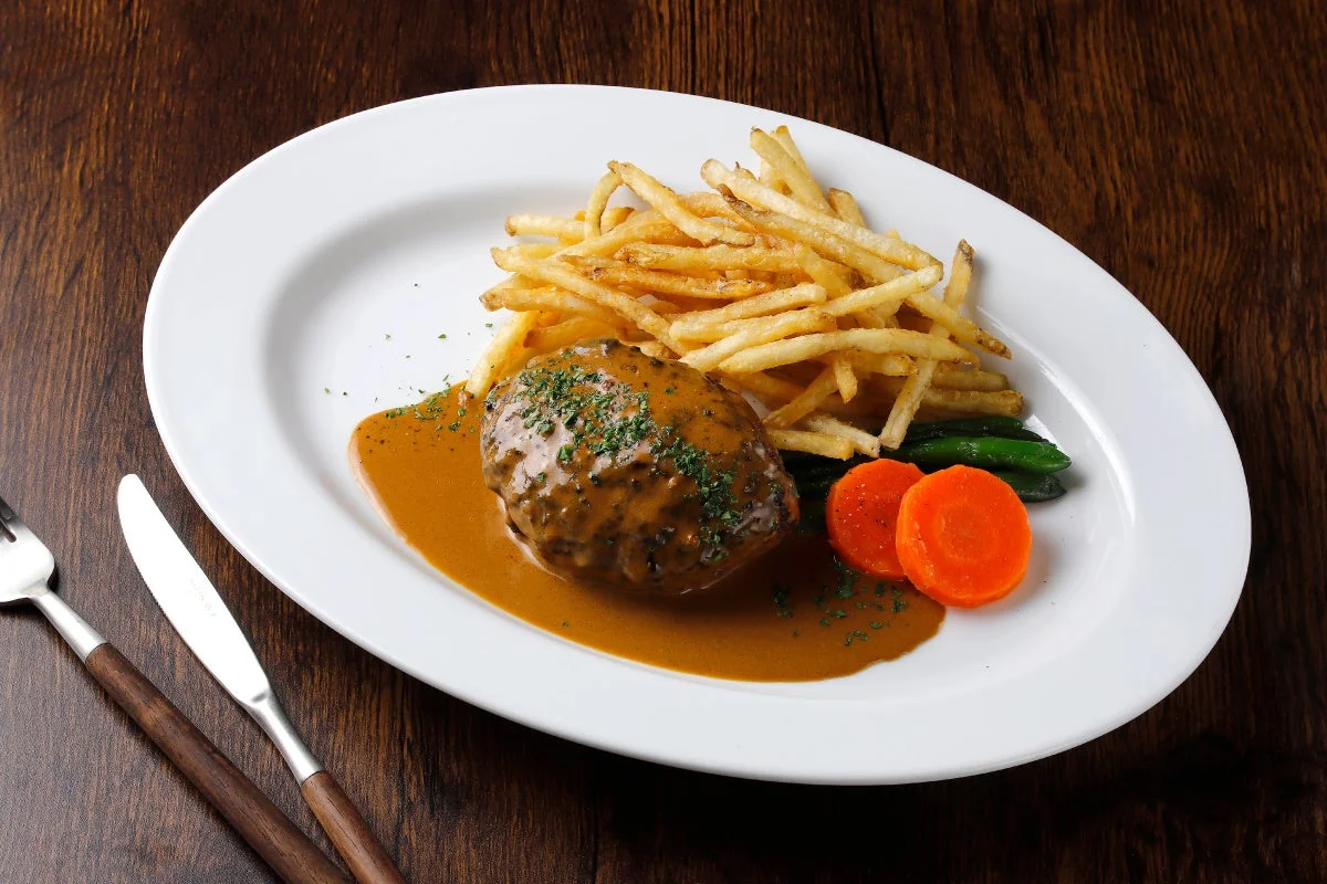 デミグラスソースハンバーグ