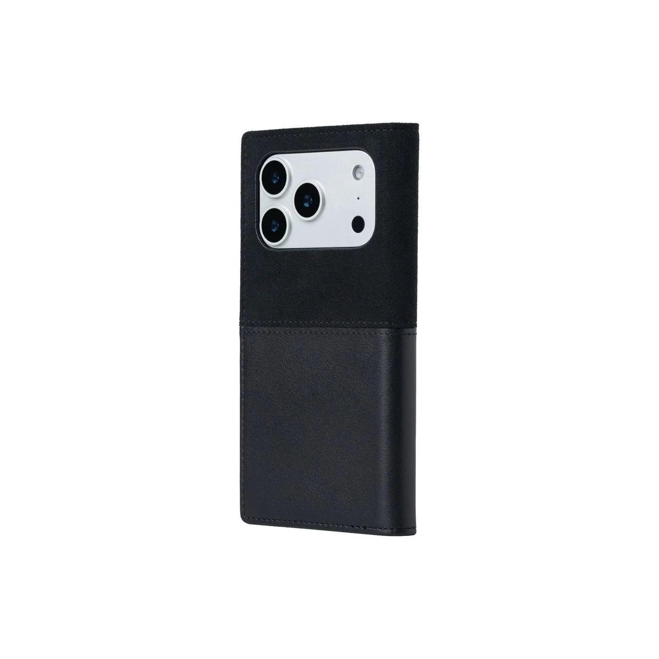 Mastrotto Smooth leather /Alcantara Flip Case for iPhone 17 Pro