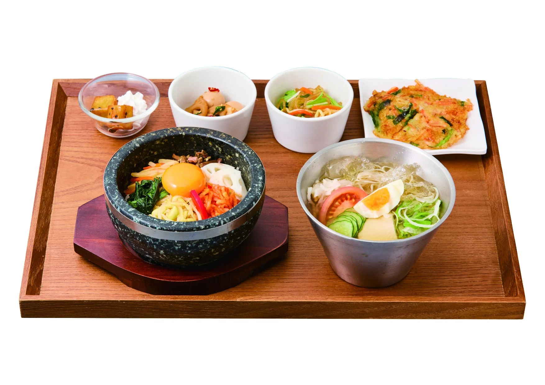 石焼ビビンバ+冷麺セット