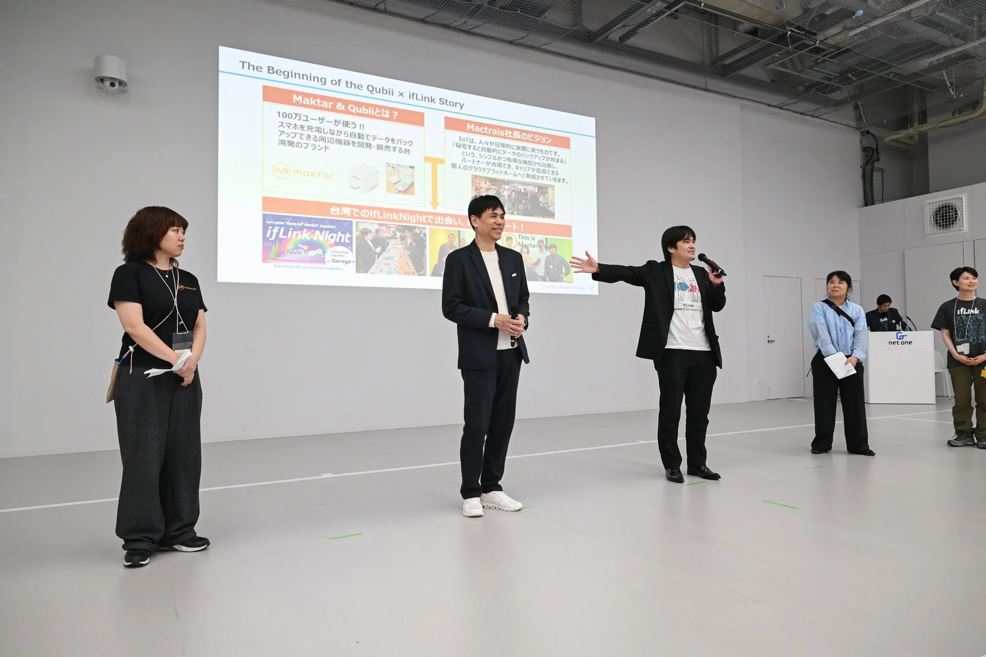 プレゼンテーションのスクリーン内容