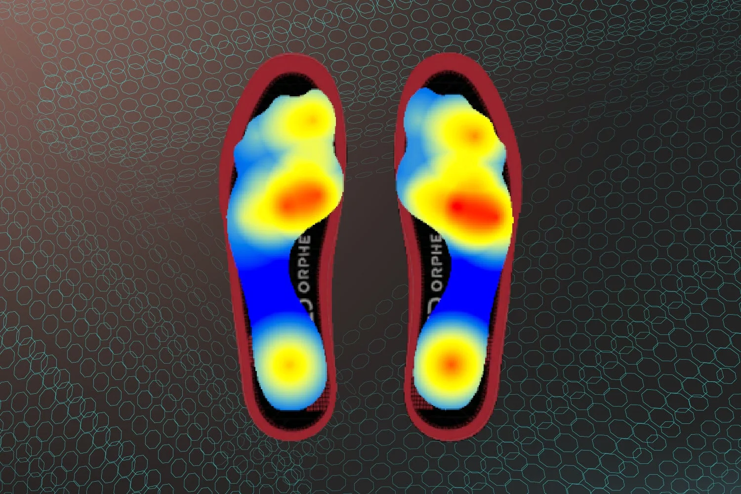 足圧分布のヒートマップ