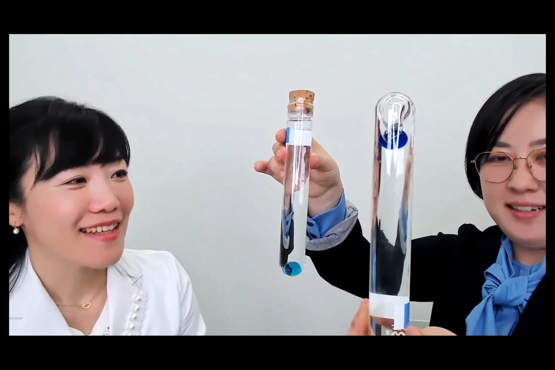 分子量による粘度と働きの違いを可視化するデモンストレーション