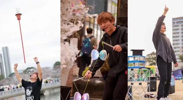 大道芸人しゅんのパフォーマンス