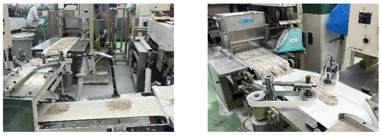 丸山製麺の工場風景