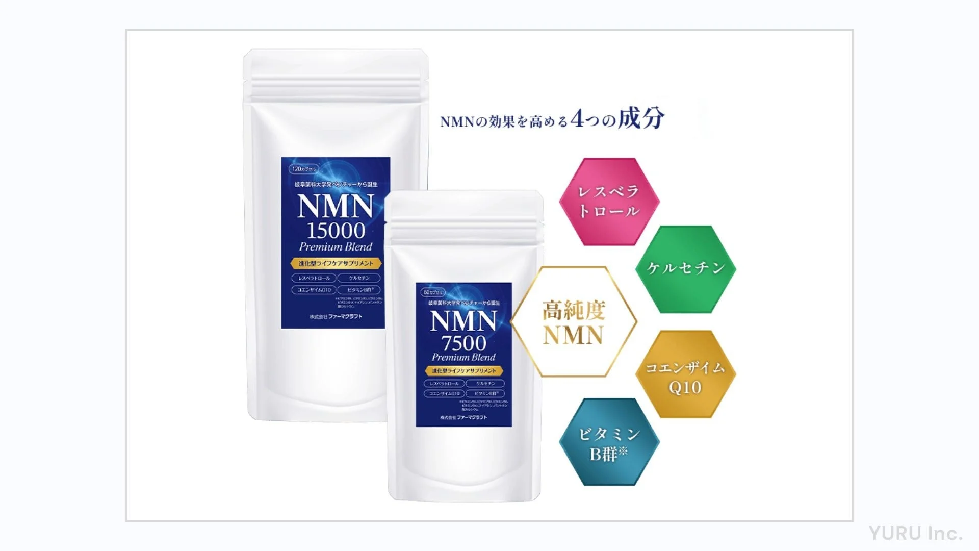 NMN Premium Blendの製品群と成分
