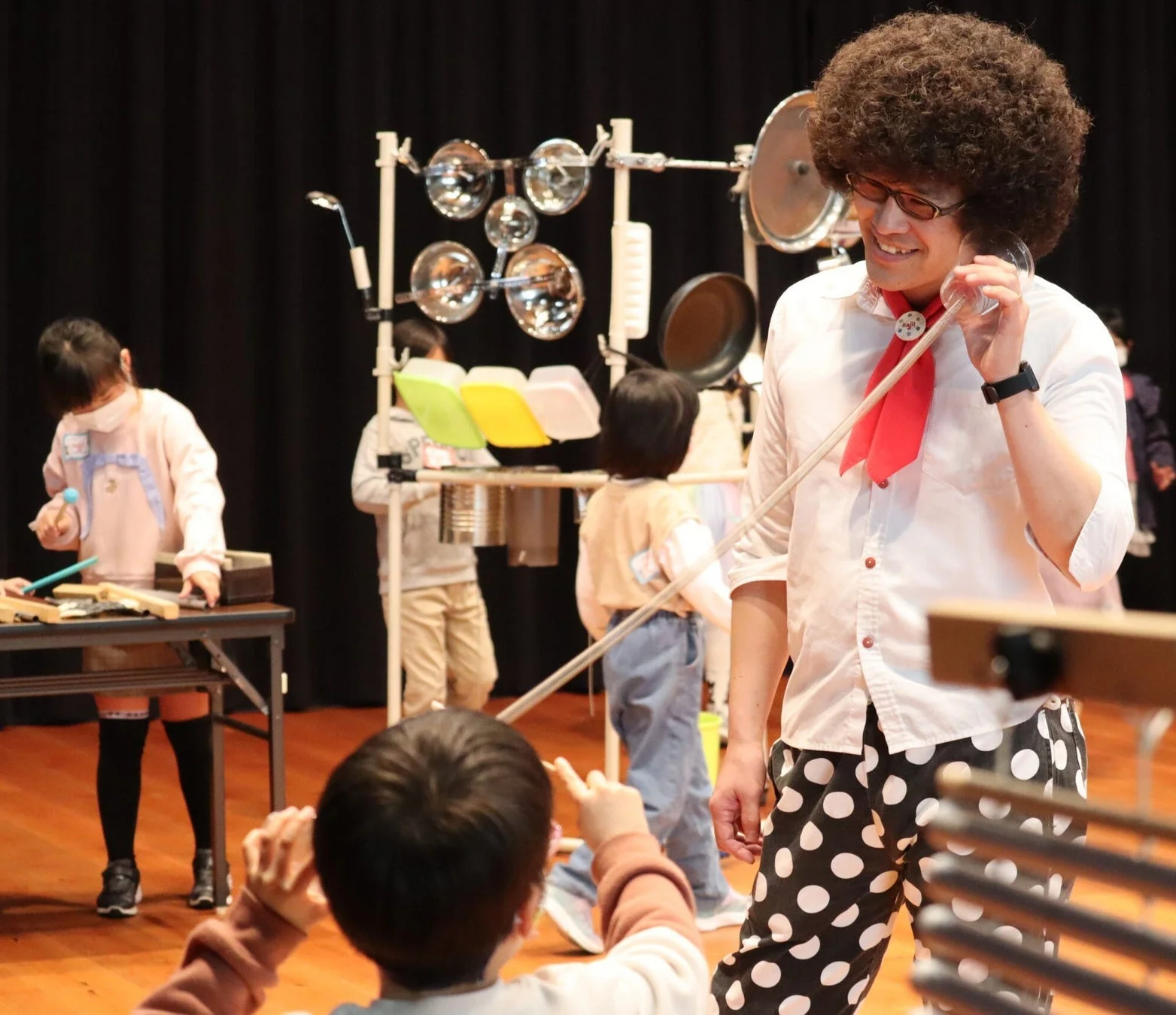 楽器体験ワークショップの様子