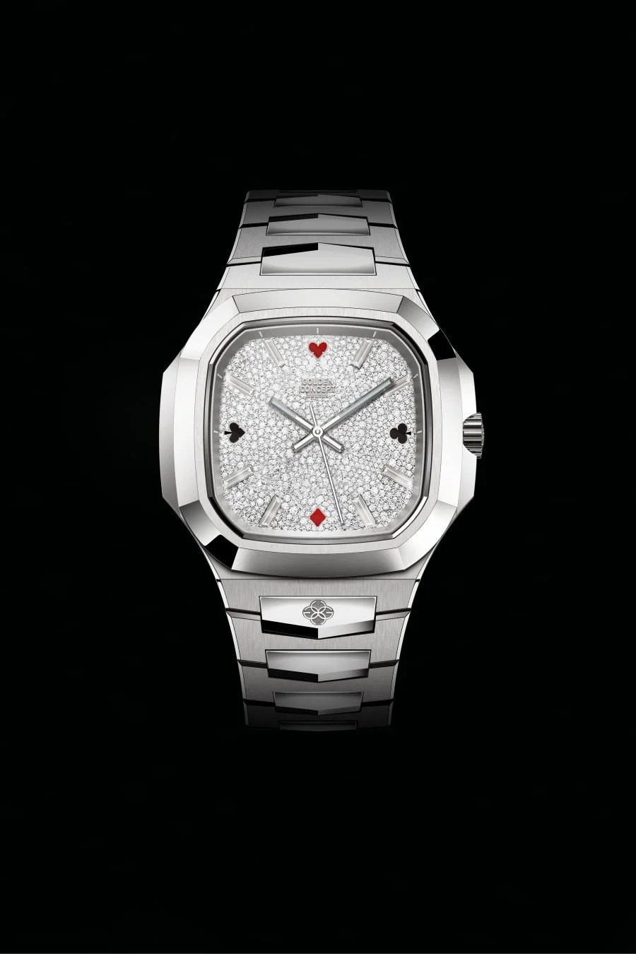 特別モデルの腕時計、ダイヤモンドとスートモチーフ