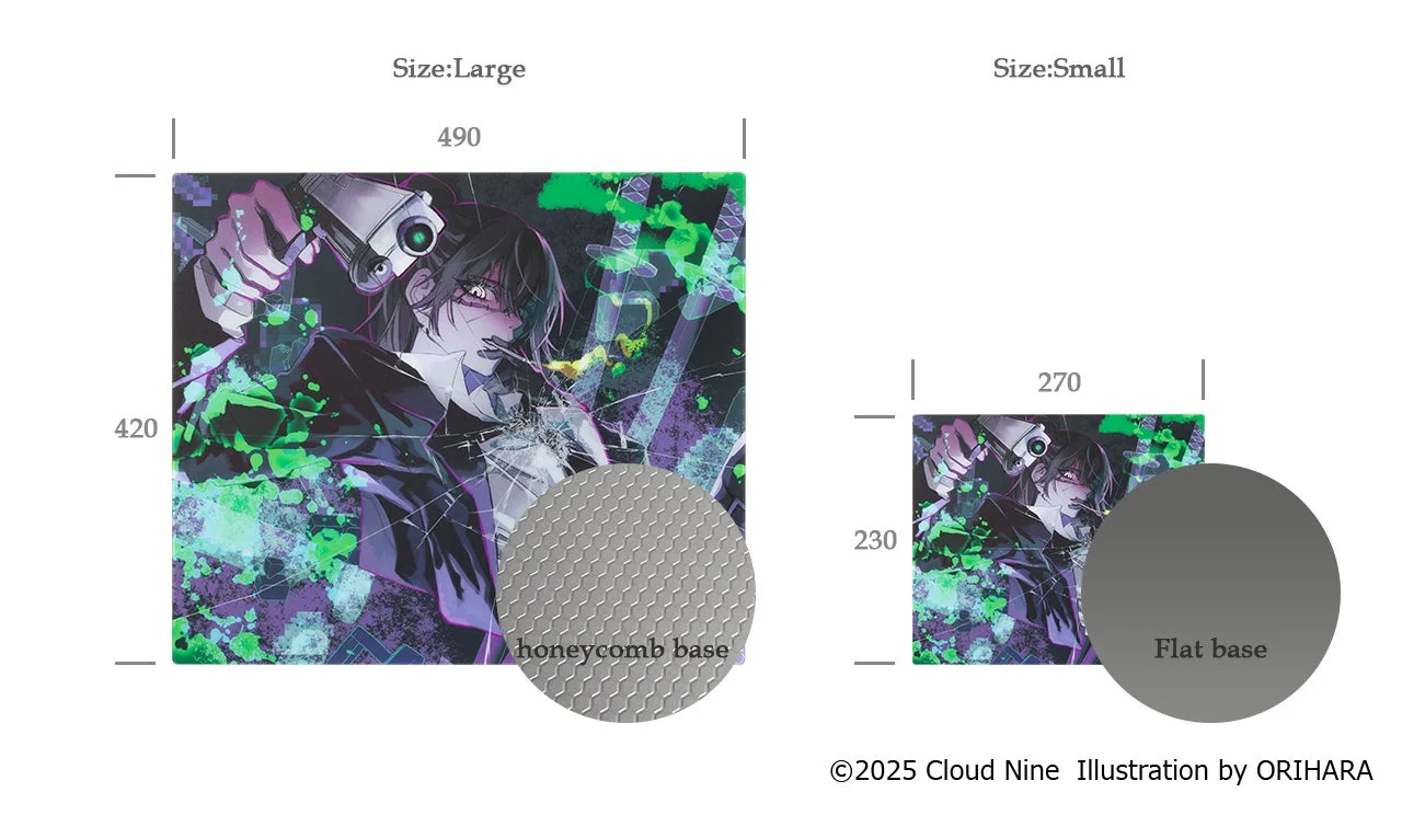 サイズ展開とハニカムベース