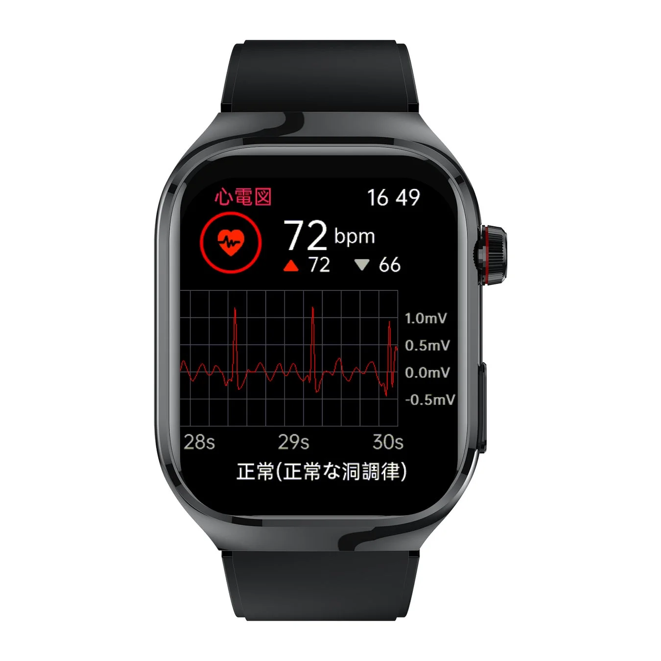 スマートウォッチの心電図表示