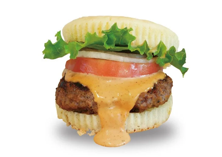 ハンバーガーのクローズアップ