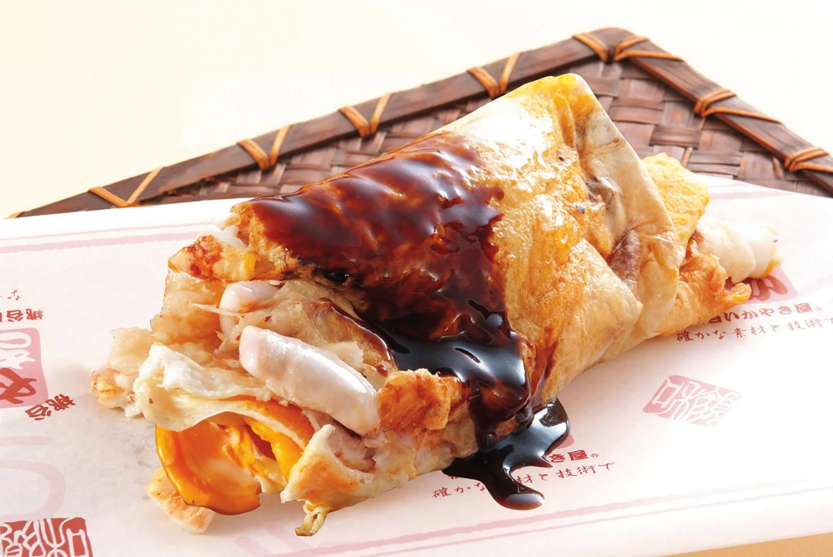 大阪 桃谷いかやき屋／玉子入りいかやき