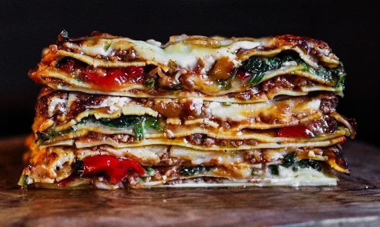 パスタソースキッチン／生ハムとチーズのラザーニャ