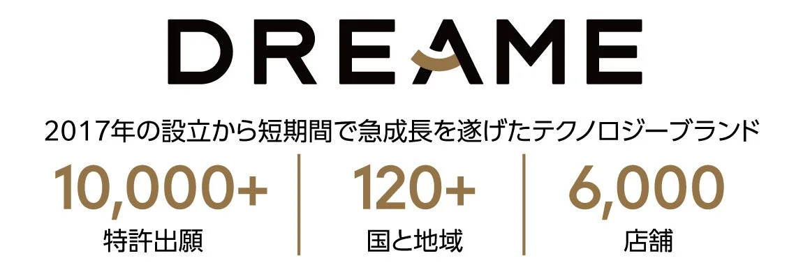DREAMEブランドの成長を示す画像