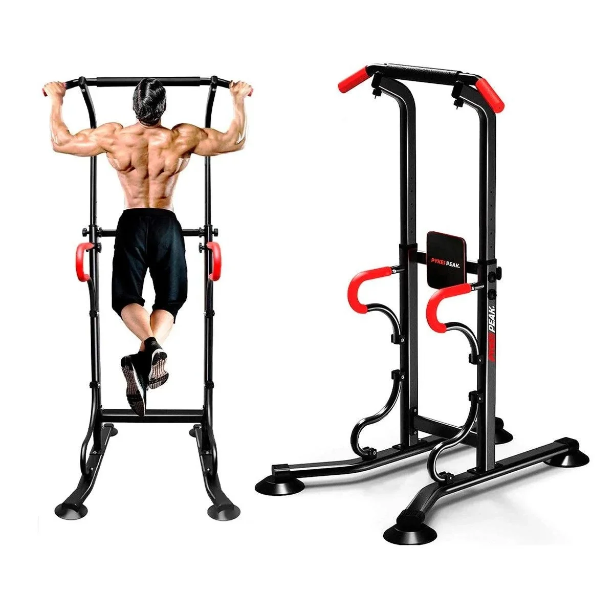 男性が懸垂している画像