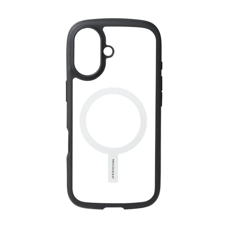 スマホケースに貼られたメタルリングステッカー