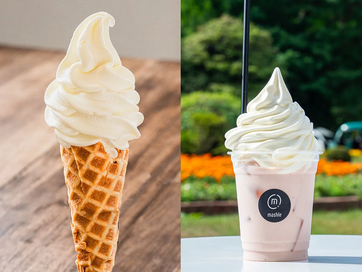 自然素材の菓子工房 ましゅれの苺スムージーソフト