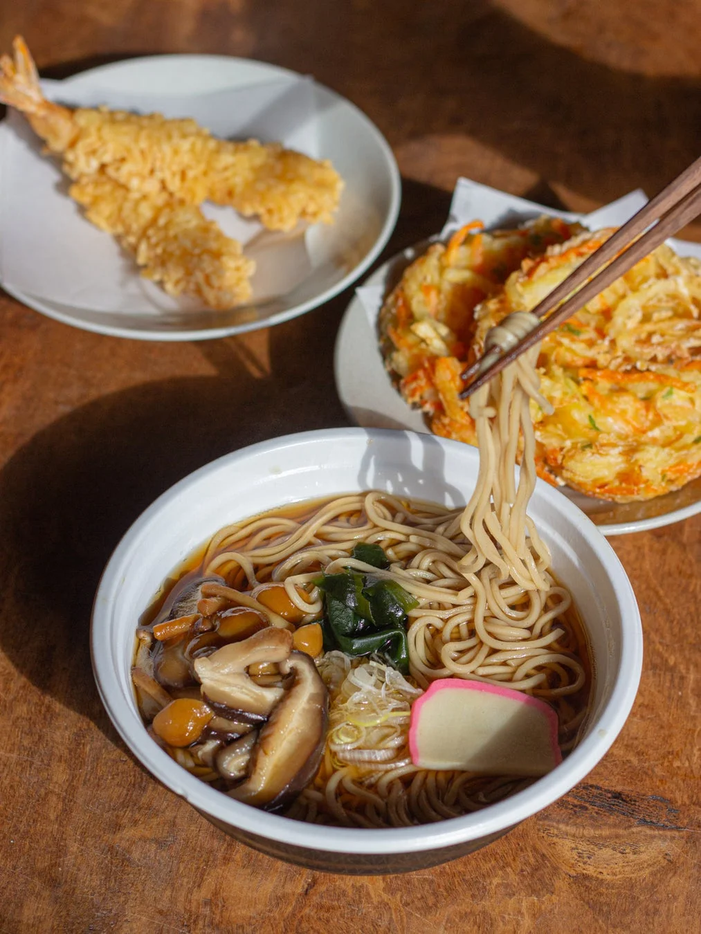 駅そばと天ぷら