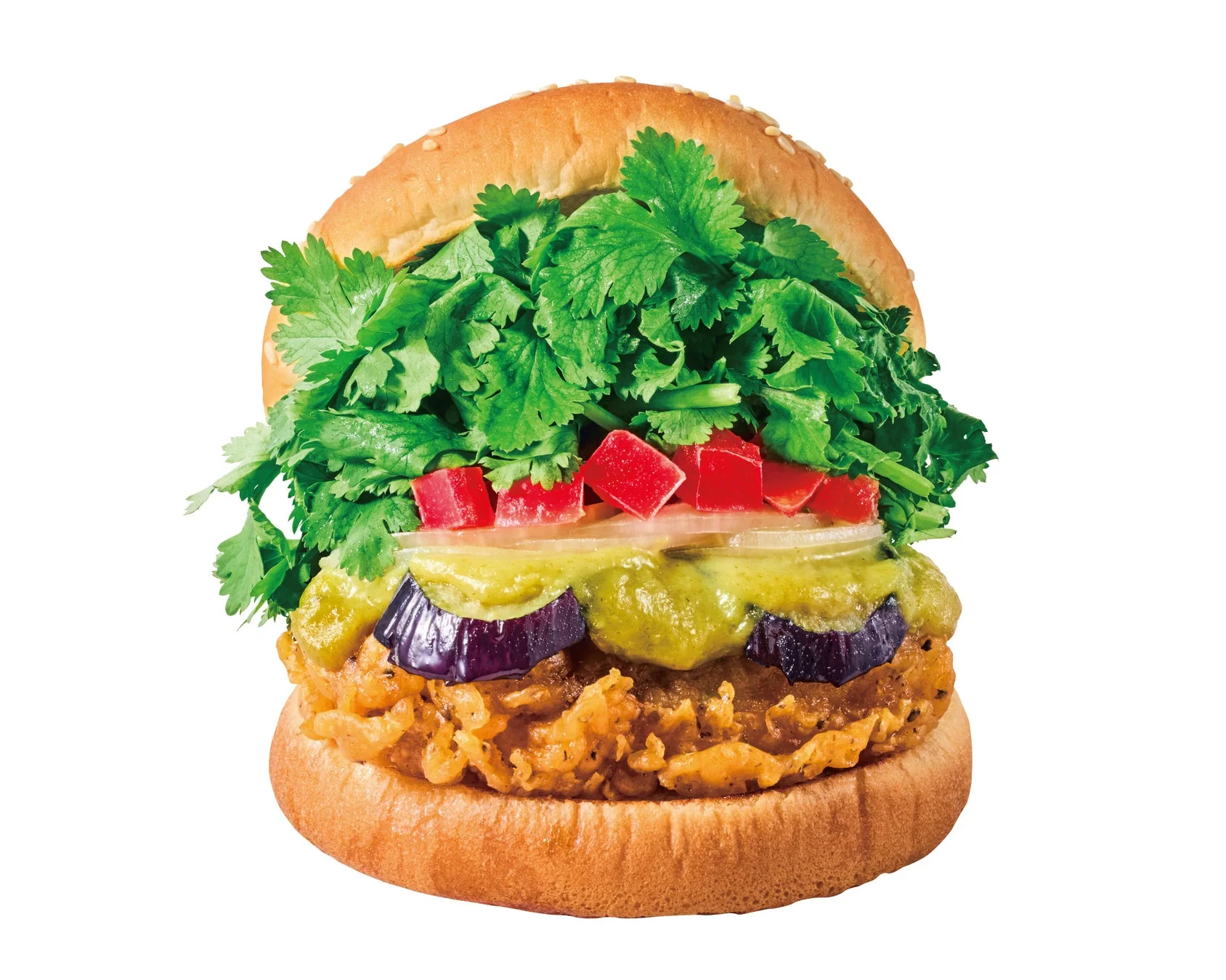 グリーンカレーバーガー