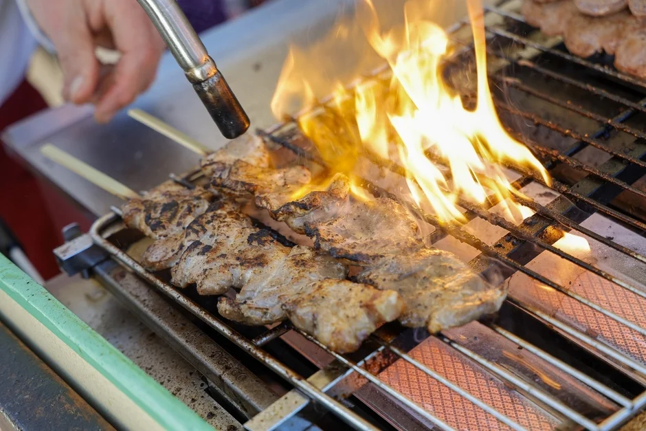 香ばしい串焼き