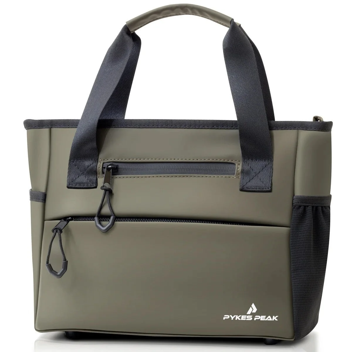 カーキ色のトートバッグ