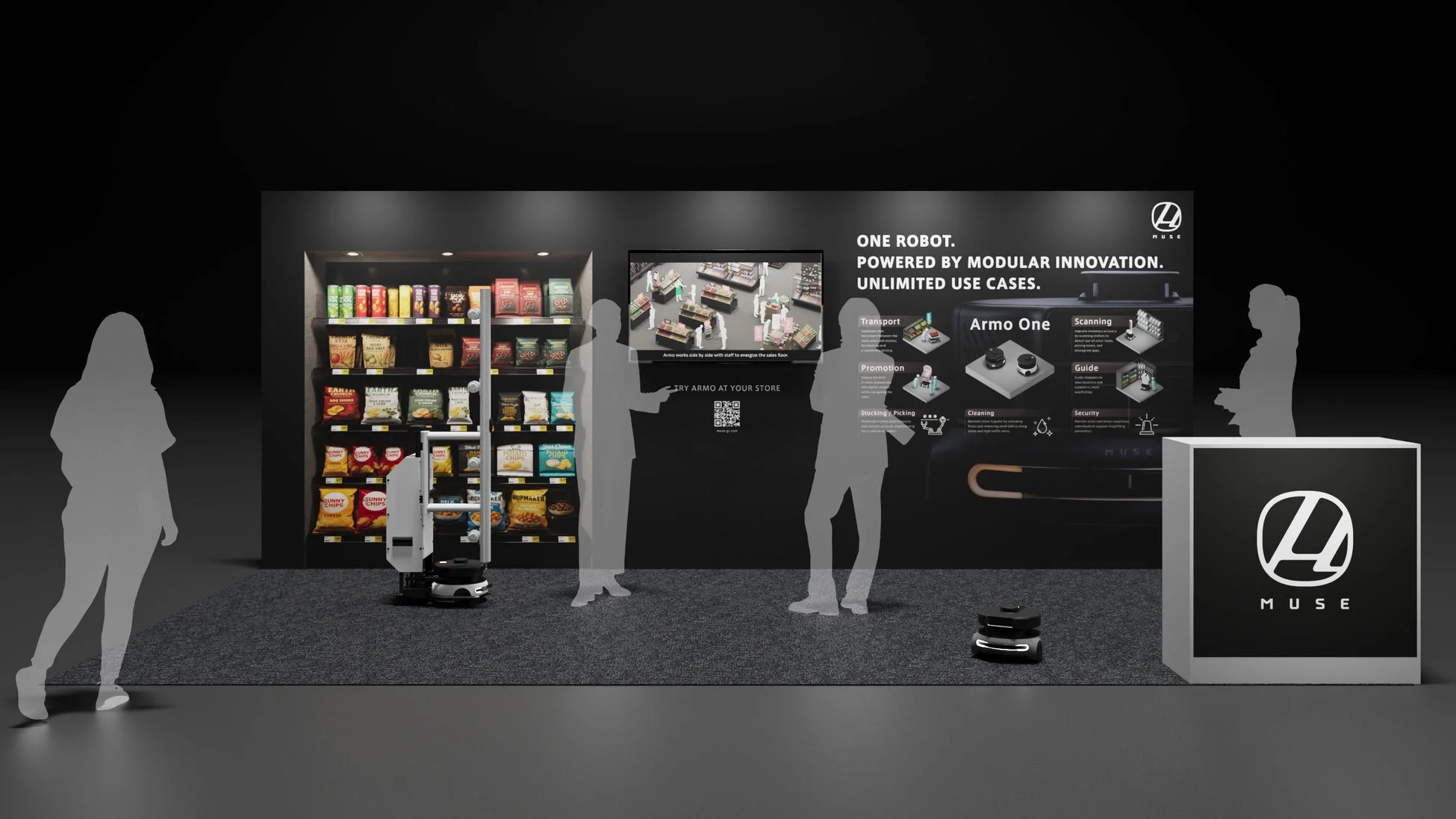 MUSE Armo Oneの展示ブース