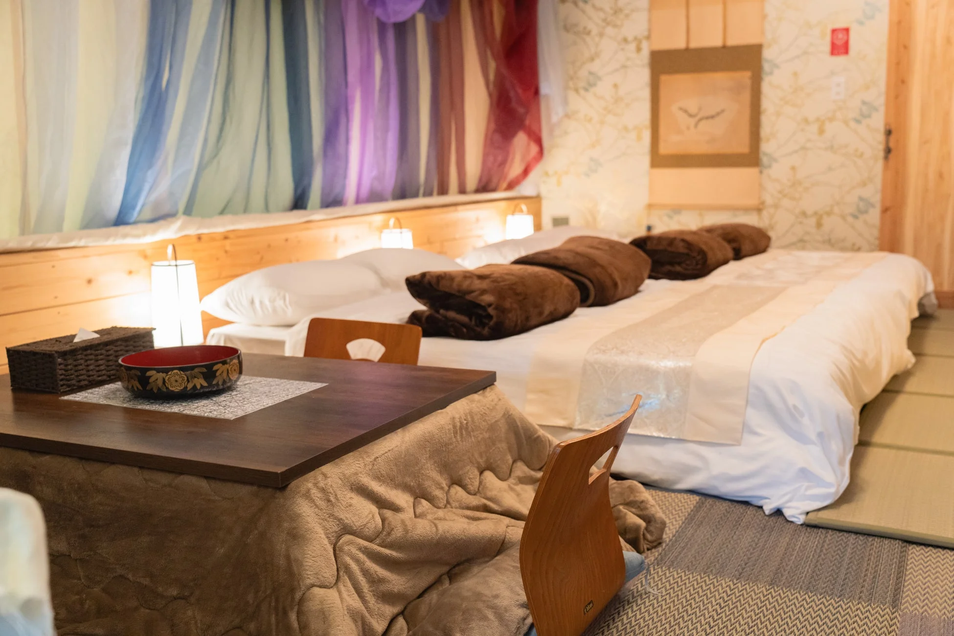 和洋折衷のモダンな客室