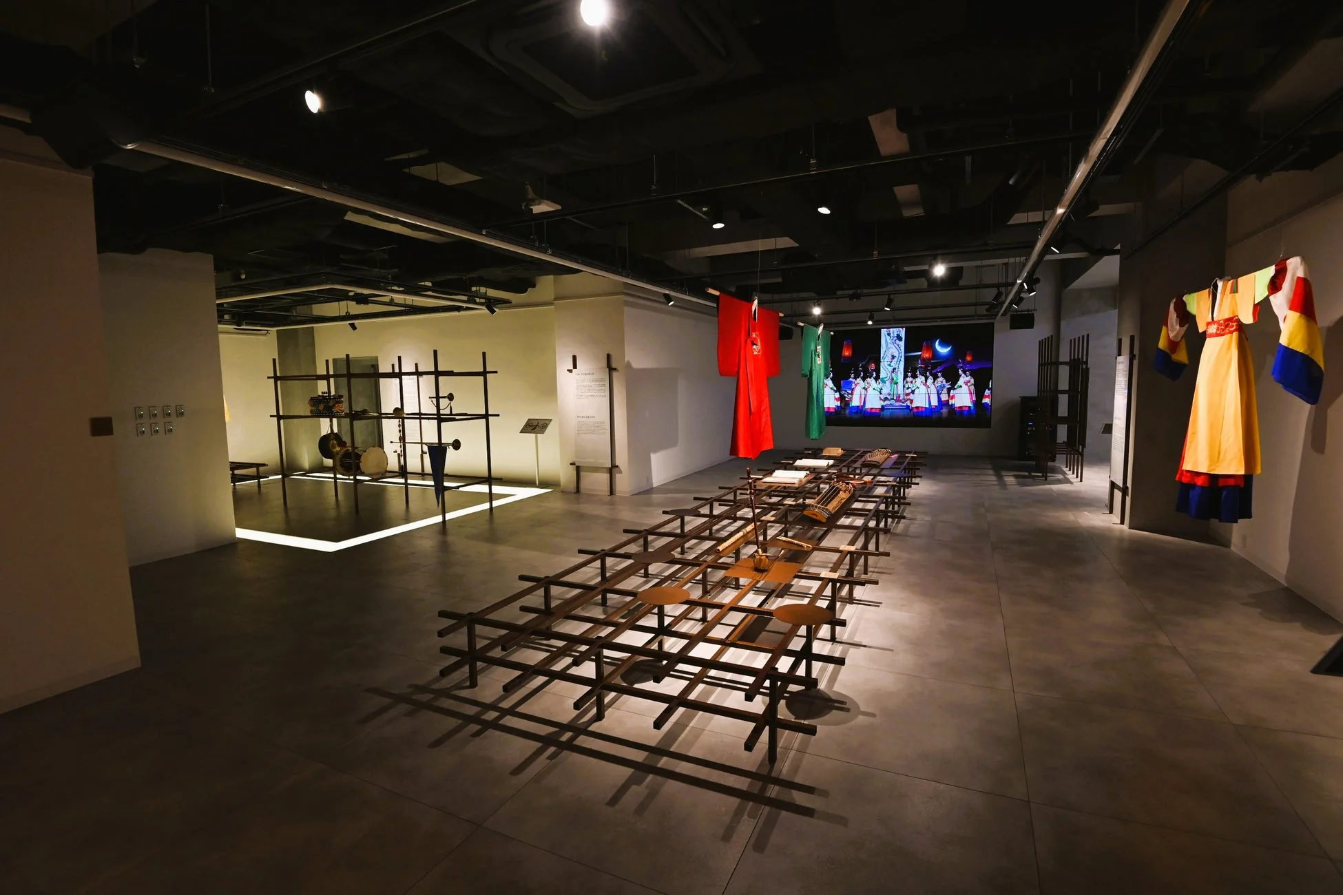 宮廷音楽の展示風景