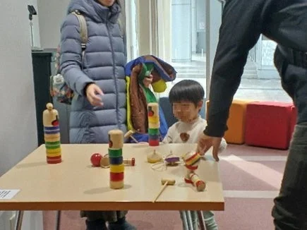 室内での昔遊び