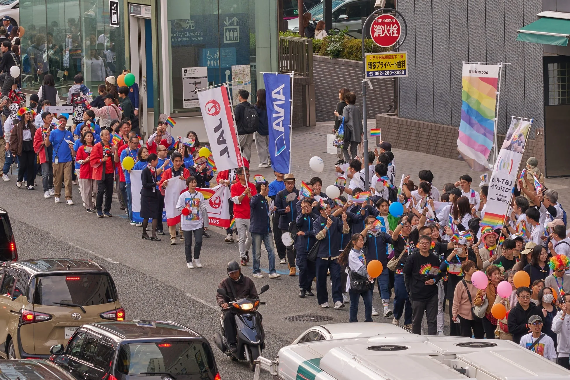 プライドパレードの様子