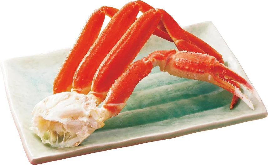 茹でたカニの足と爪