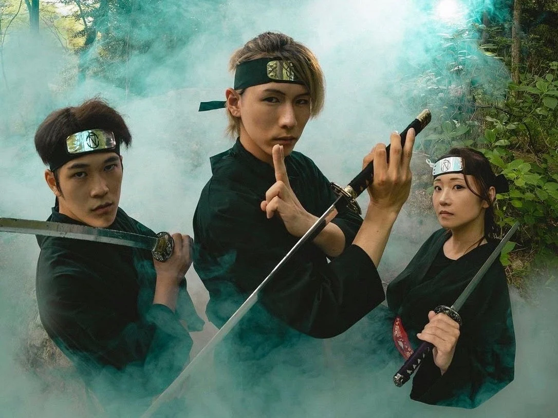 迫力ある忍者ショー