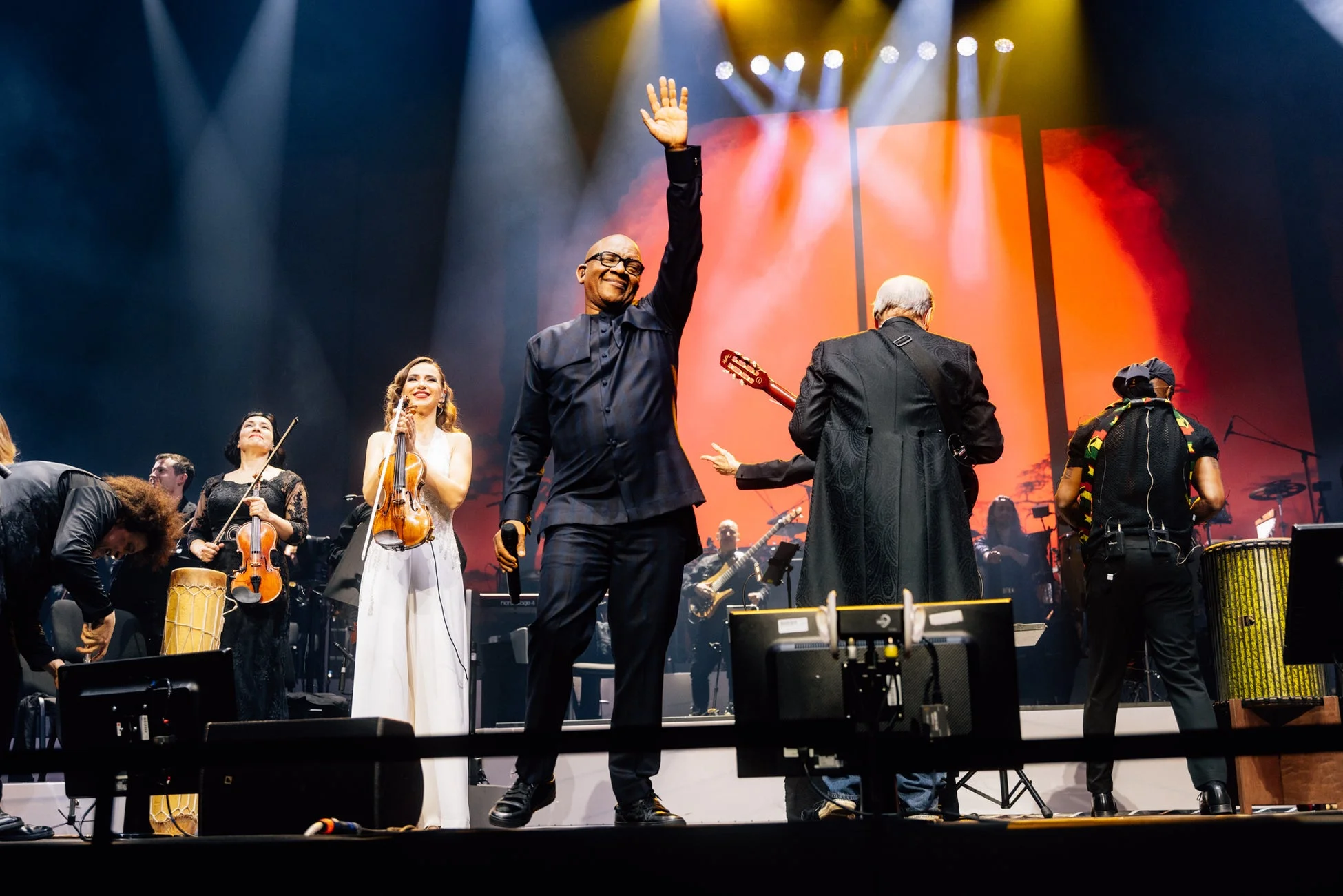 ライブパフォーマンスのステージ