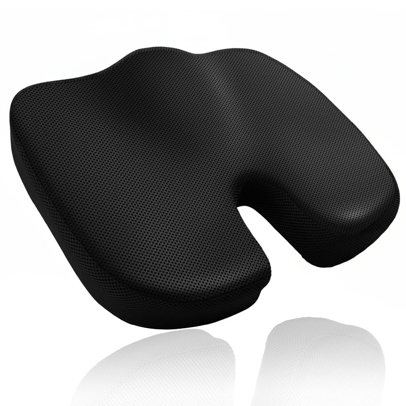 U字型の黒いシートクッション