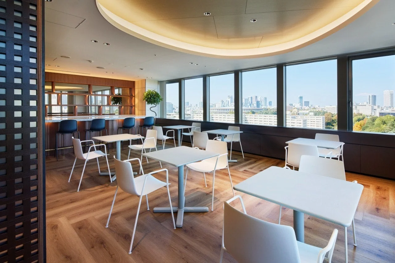 オフィスラウンジまたはカフェスペース