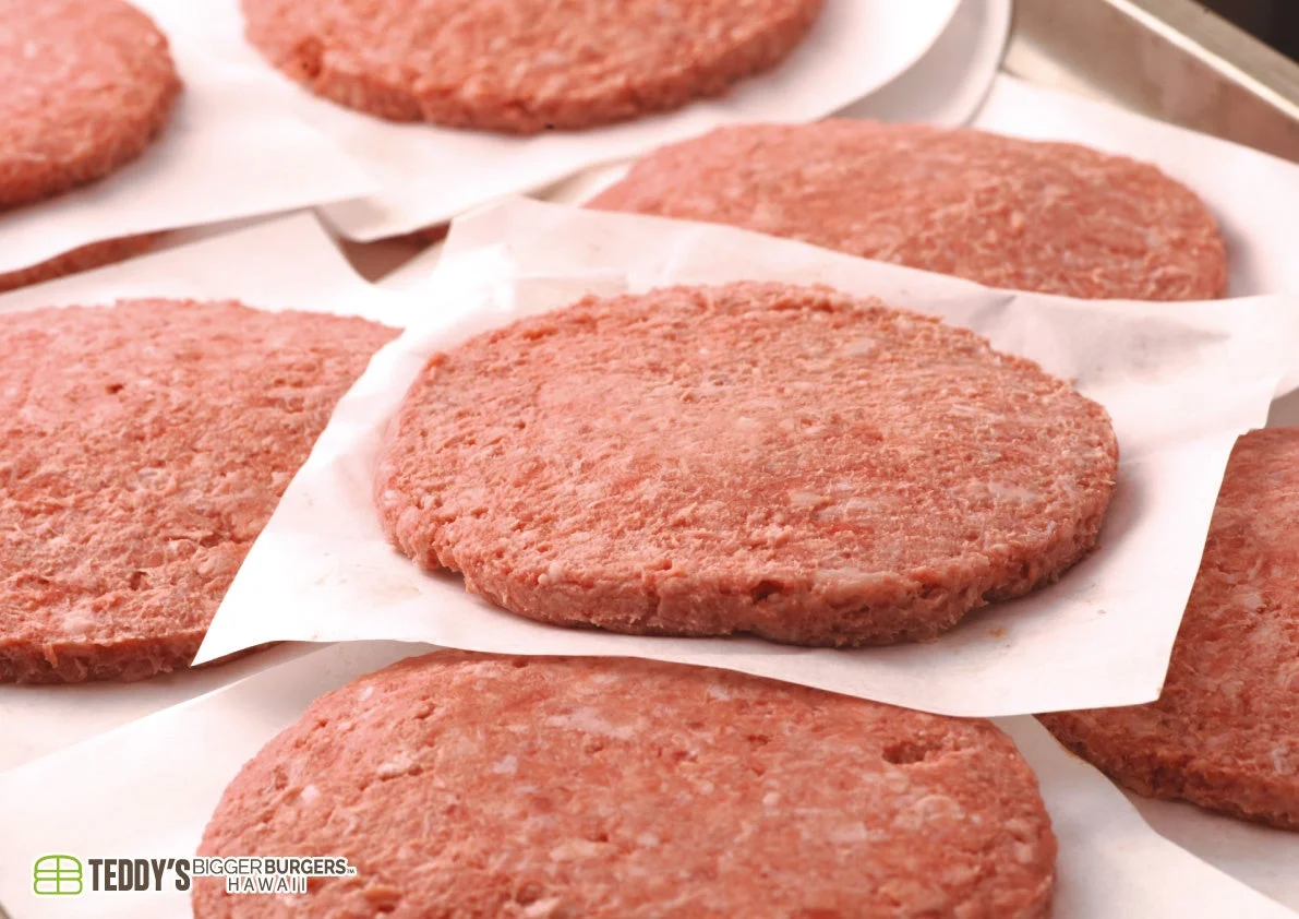 調理前の生パティ