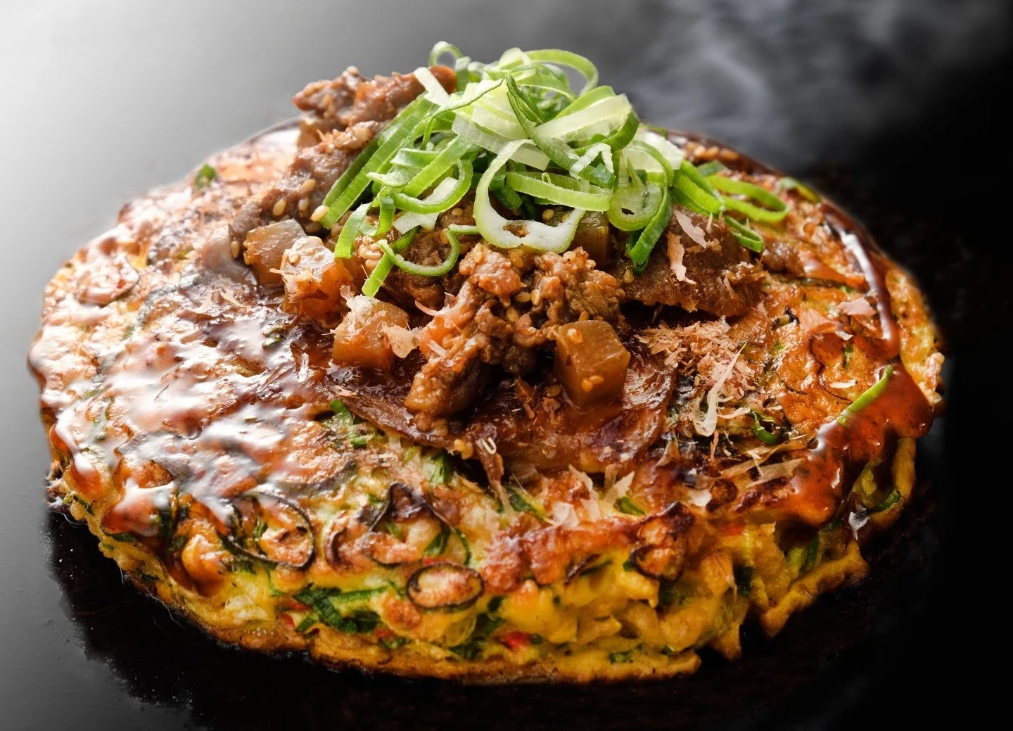 お好み焼き夢屋／牛すじねぎふわふわ