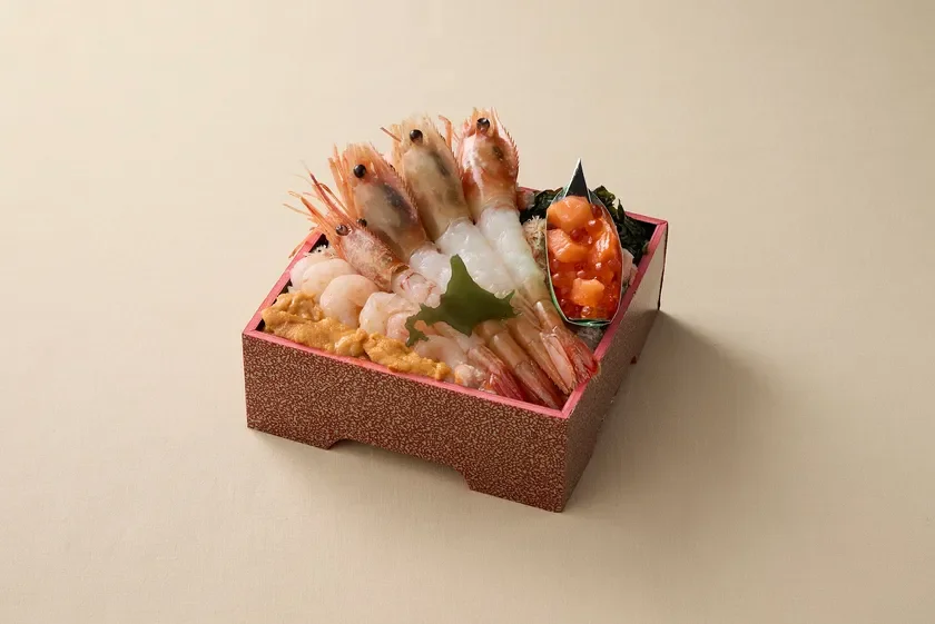 海老3種豪快盛弁当