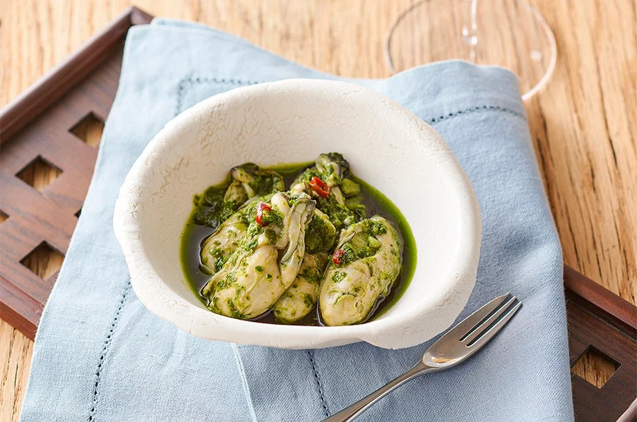 牡蠣のバジル＆ガーリック