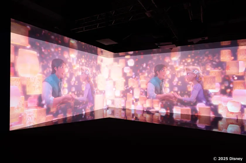 ラプンツェルのランタンのシーン