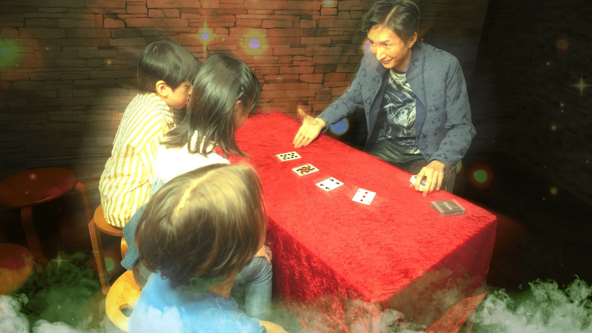 テーブルマジックの様子