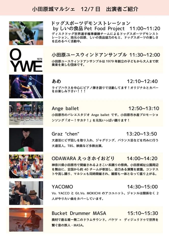 12/7出演者紹介