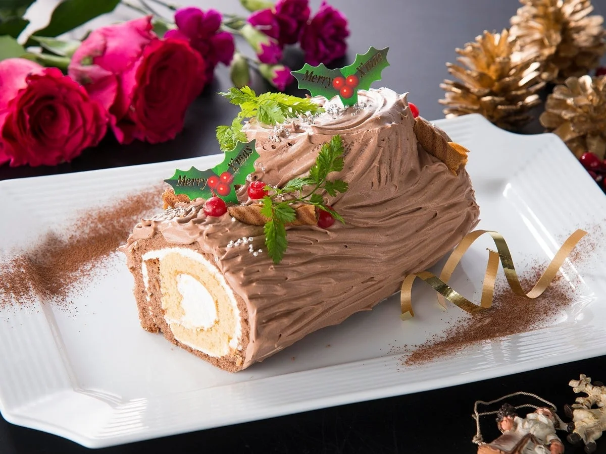 クリスマスを彩るブッシュドノエル