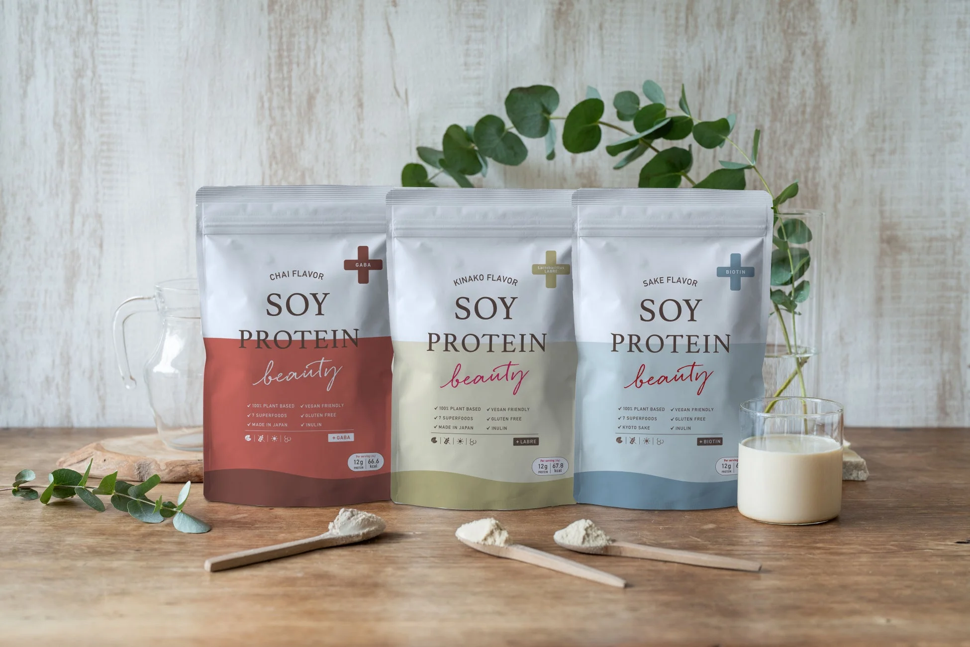 SOY PROTEIN beauty + の3フレーバー