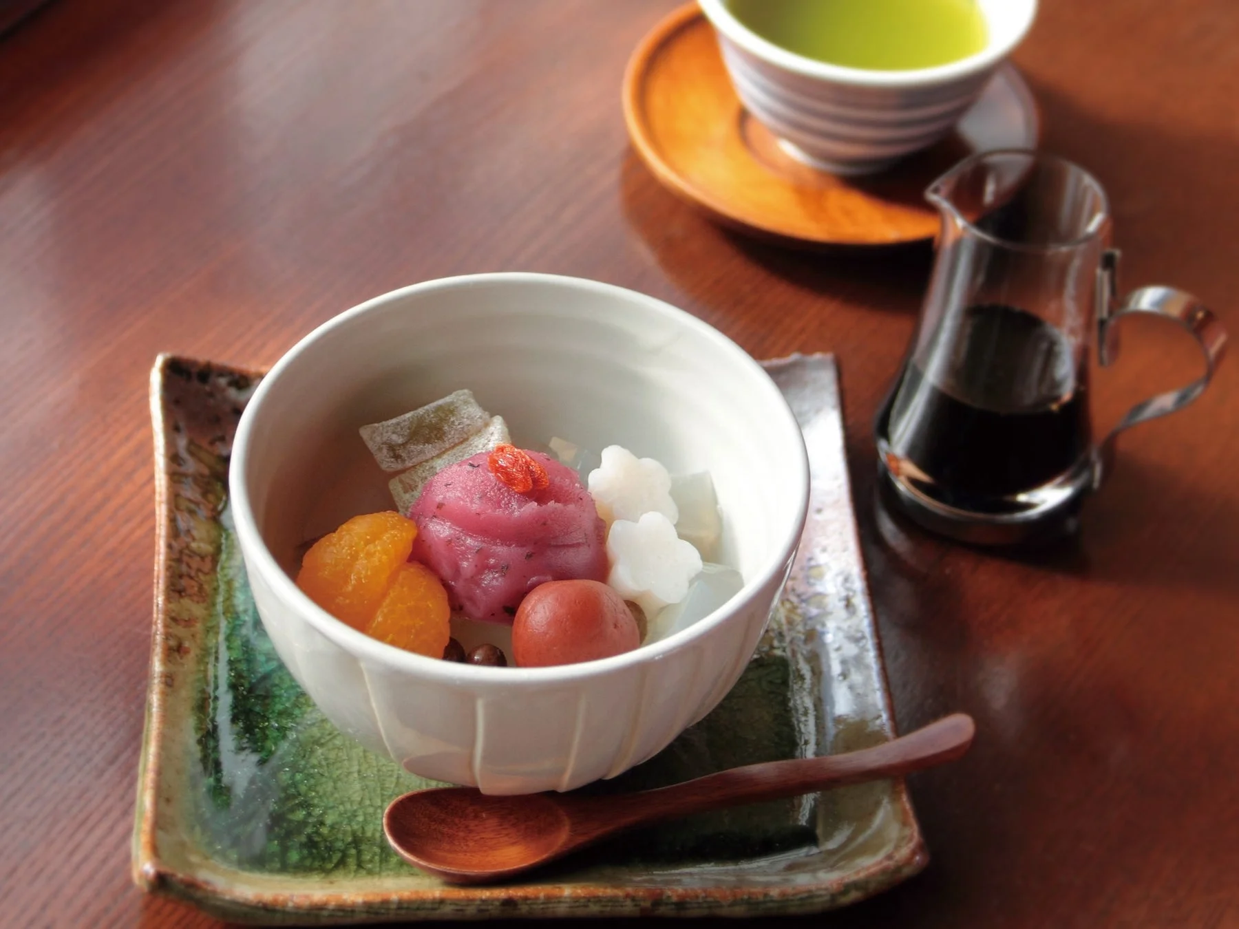 天神梅あんみつ