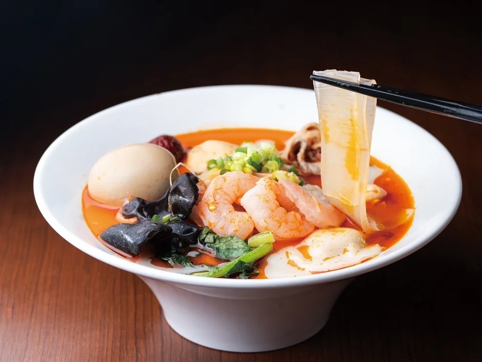 麻辣湯のクローズアップ